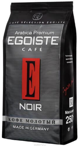 Кофе молотый Egoistе Noir 250 г