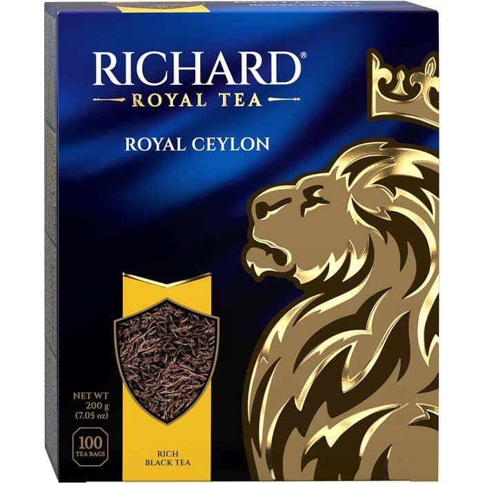 Чай черный Richard Royal Ceylon 100 пакетов.