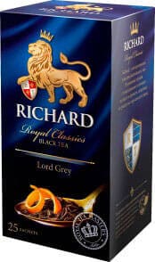 Чай черный Richard Lord Grey бергамот 25 пакетов.