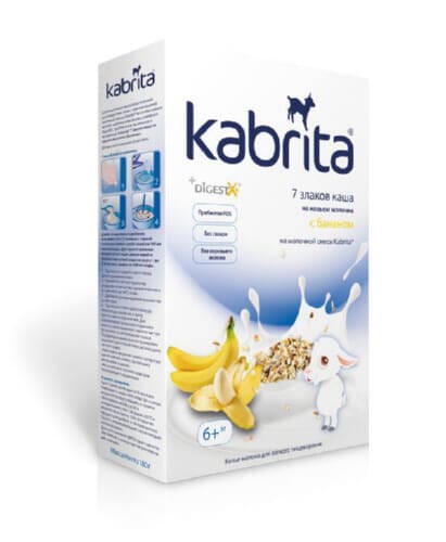 Каша Kabrita 7 злаков с бананом (с 6 месяцев) 180 г