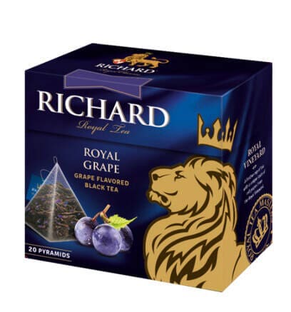 Чай черный Richard Royal Grape пирамидки 20 штук.