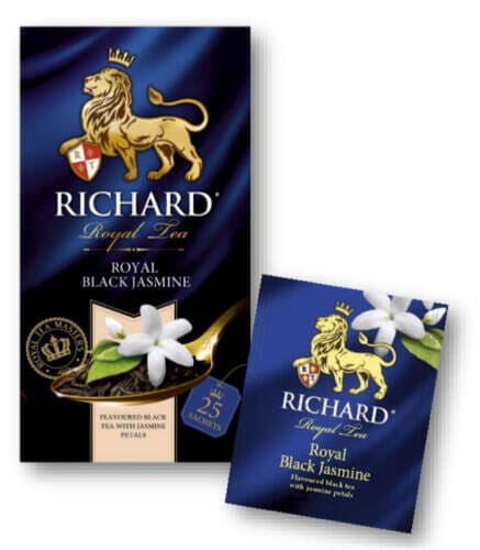 Чай черный Richard Royal Black Jasmine 25 пакетов.