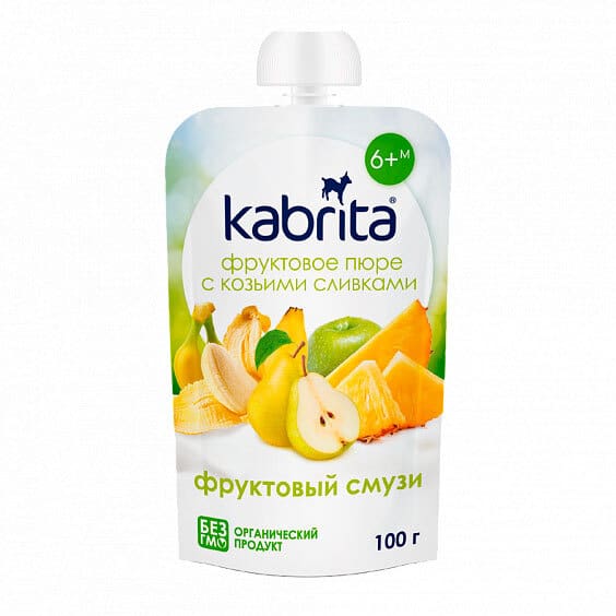 Пюре фруктовое Kabrita Фруктовое смузи 100