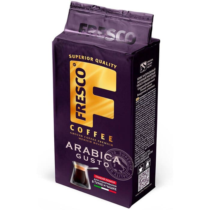 Кофе молотый FRESCO Arabica Gusto для турки и чашки 250 г.