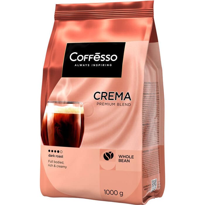 Зерно кофе Coffesso Crema 1кг 8200