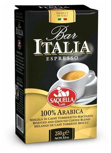 Кофе молотый Saquella Bar Italia Arabica 250 г