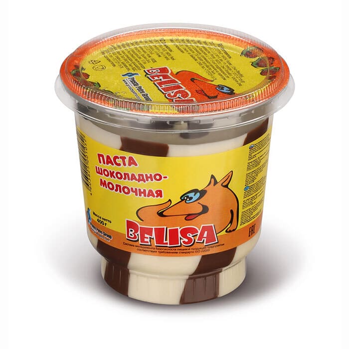 Паста шоколадно молочная Belisa пластиковая банка 400 г.