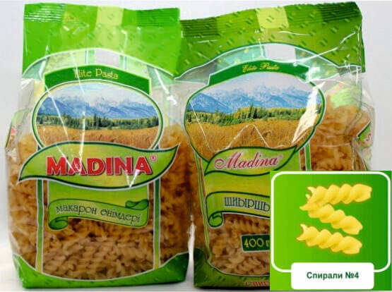 Макароны Мадина Спирали 0,400 кг.
