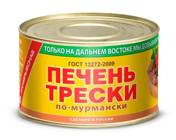 Печень трески Примрыбснаб по-мурмански 240 г