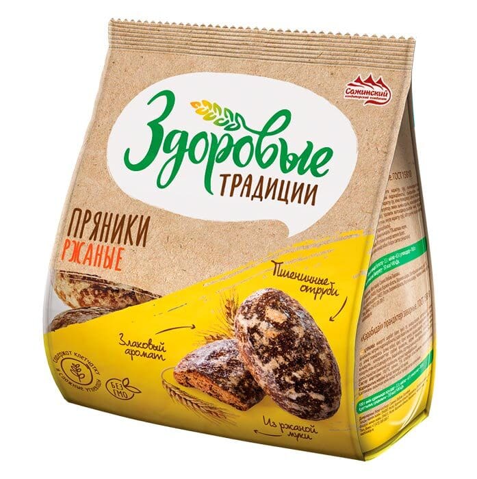 Наслада 340гр Пряники заварные Ржаные