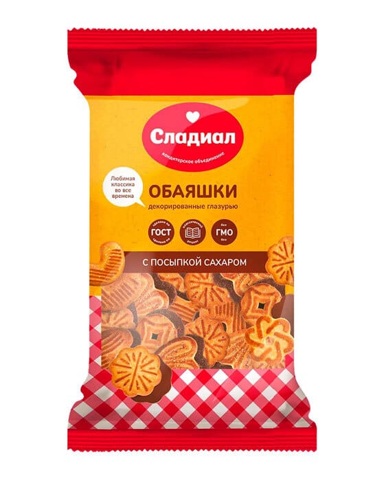 Сладиал печенье 375гр сахарнОбаяшки
