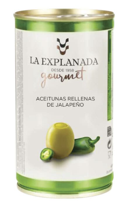 Оливки La Explanada Gourmet начинка Халапеньо 350 г