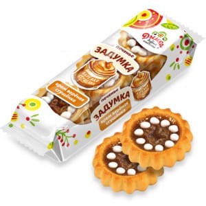 Печенье Задумка крем вареной сгущенкой 08кг
