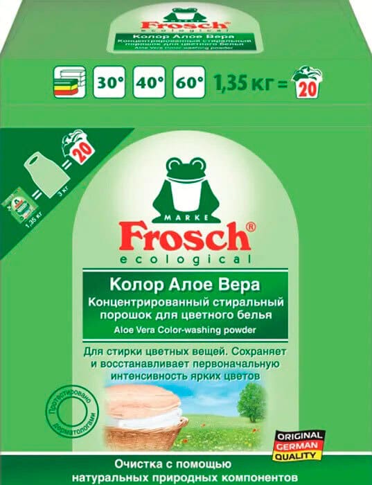 Cтиральный порошок концентрат Frosch Алое вера для цветного 1,45 кг