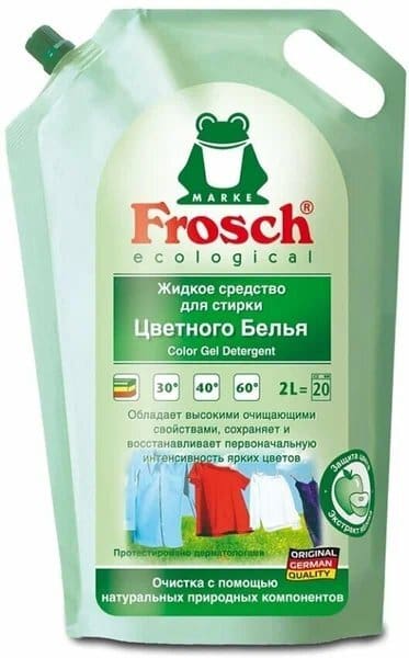 Гель для стирки Frosch Цветной текстиль дой-пак 1,5 л
