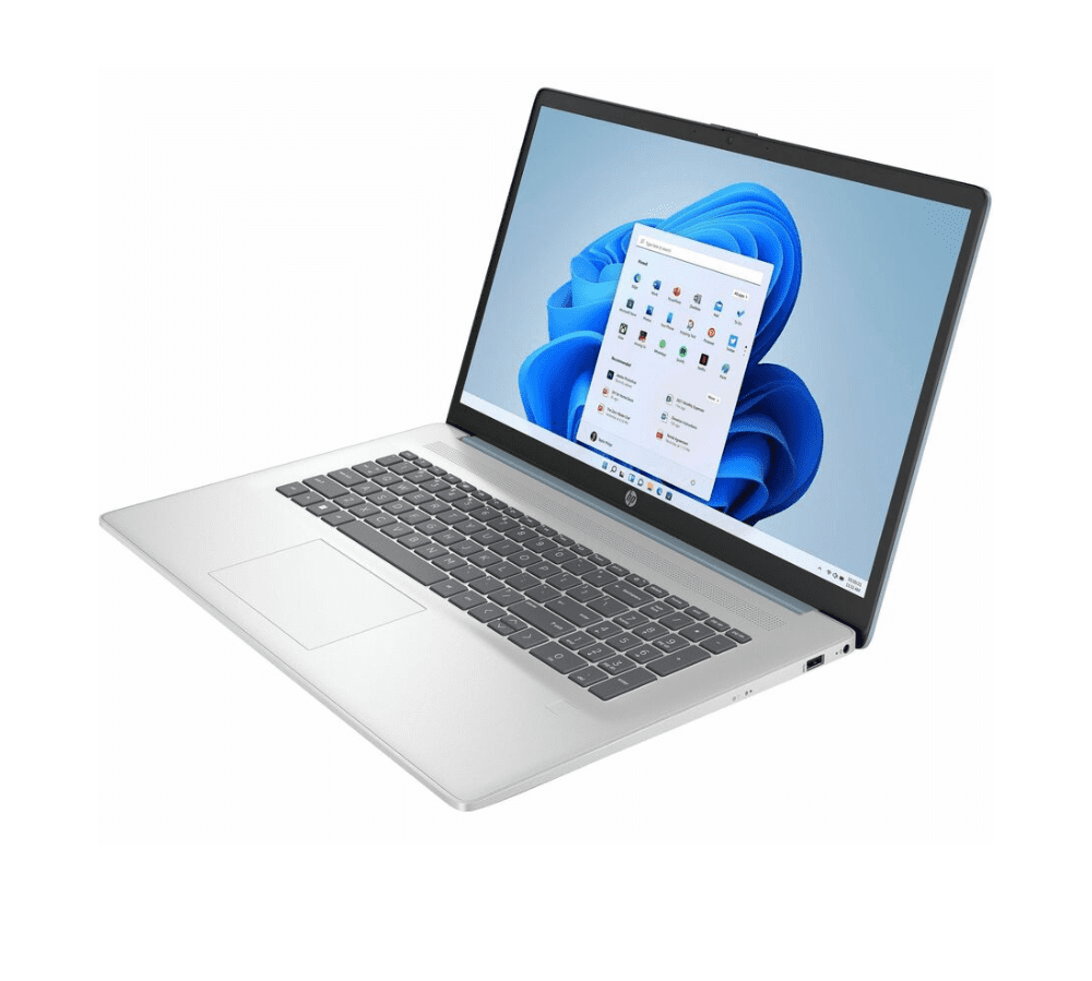 HP 17-cn3142ds 17.3" Сенсорный Ноутбук — Intel N100, 4GB RAM, 128GB UFS, Wi-Fi 6, Windows 11 Home in S Mode, Moonlight Blue / Natural Silver (Refurbished) - Image 4