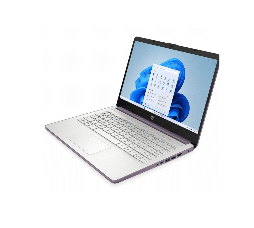 HP 14-dq6104ds 14" Сенсорный Ноутбук — Intel N150, 4GB RAM, 128GB UFS, Wi-Fi 6, Windows 11 Home in S Mode, Winter Lavender (Refurbished) - Image 2