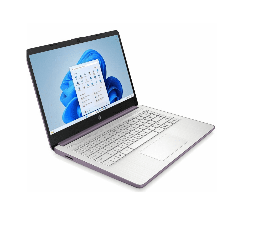 HP 14-dq6104ds 14" Сенсорный Ноутбук — Intel N150, 4GB RAM, 128GB UFS, Wi-Fi 6, Windows 11 Home in S Mode, Winter Lavender (Refurbished) - Image 3