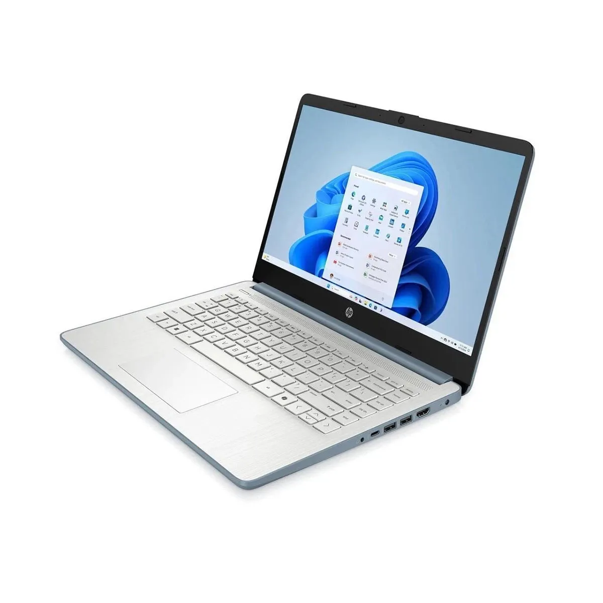 HP 14-dq3023ds 14" Сенсорный Ноутбук | Intel Celeron N4500 | 4GB RAM | 64GB eMMC | Wi-Fi 6 | Windows 11 Home | Moonlight Blue | Refurbished - Image 2
