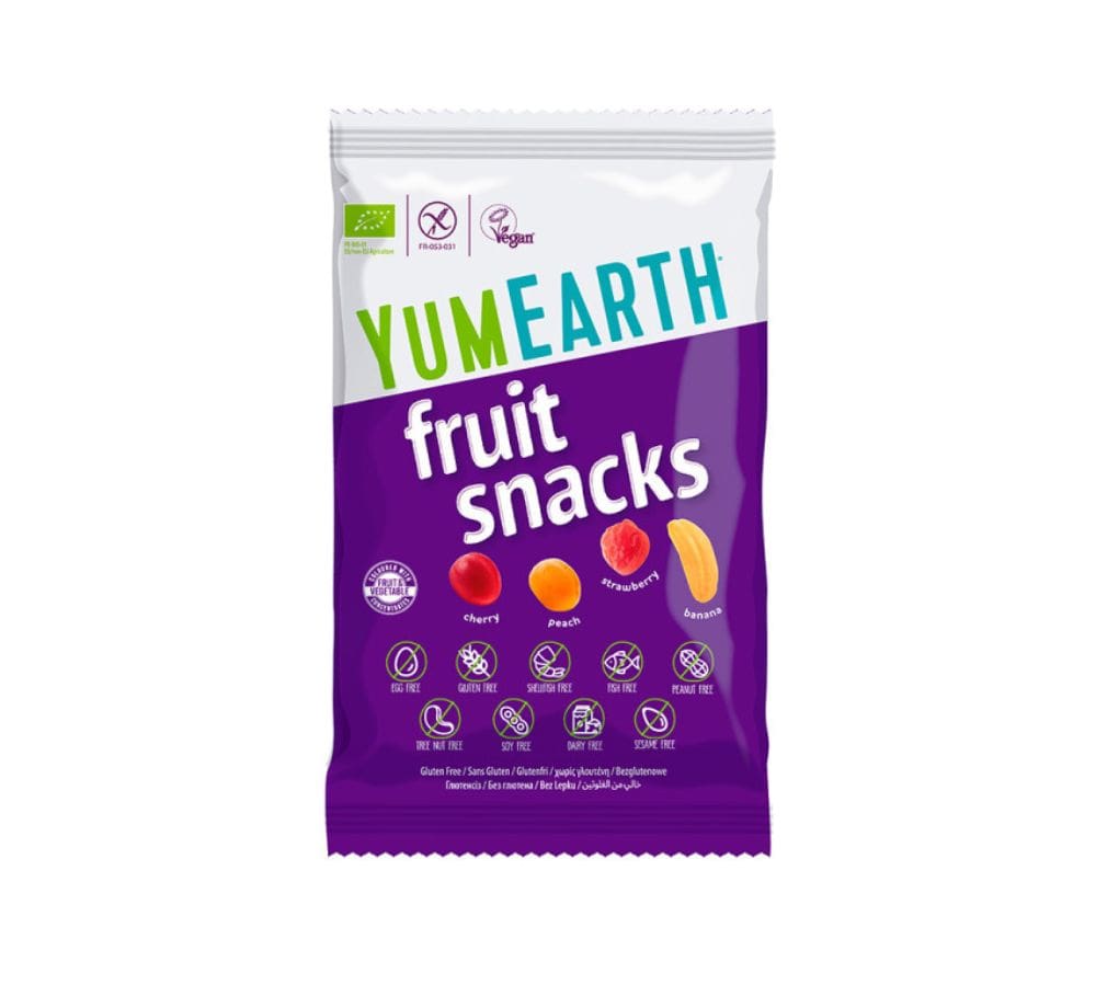 YumEarth Organic Fruit Snacks (Strawberry, Cherry, Peach, Banana) 50g