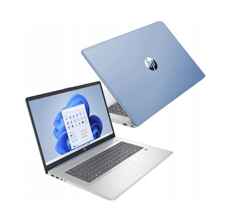 HP 17-cn3227ds 17.3″ Ноутбук — Intel N200, 8GB RAM, 256GB NVMe SSD, Wi-Fi 6, Windows 11, Moonlight Blue / Natural Silver (Factory Recertified)