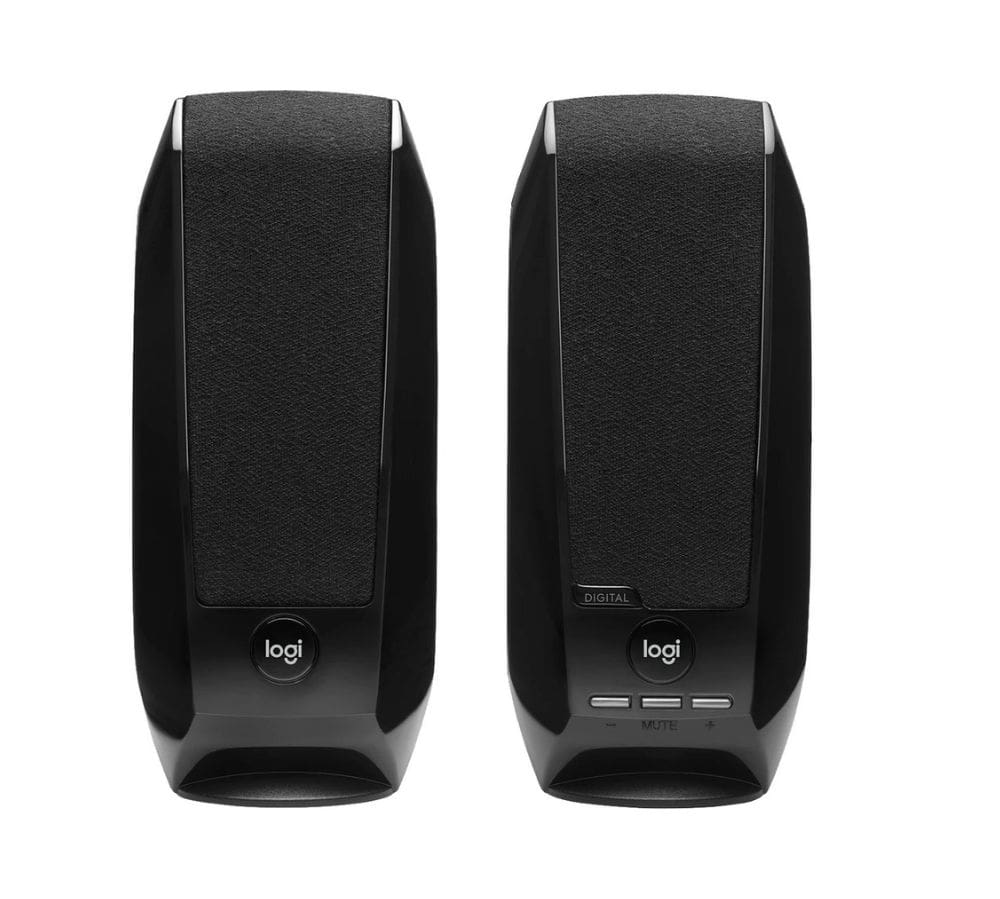 Logitech S-150 2.0 Speaker System | USB-колонки | 1.2W RMS | Компактная акустика для ПК и ноутбуков | Black