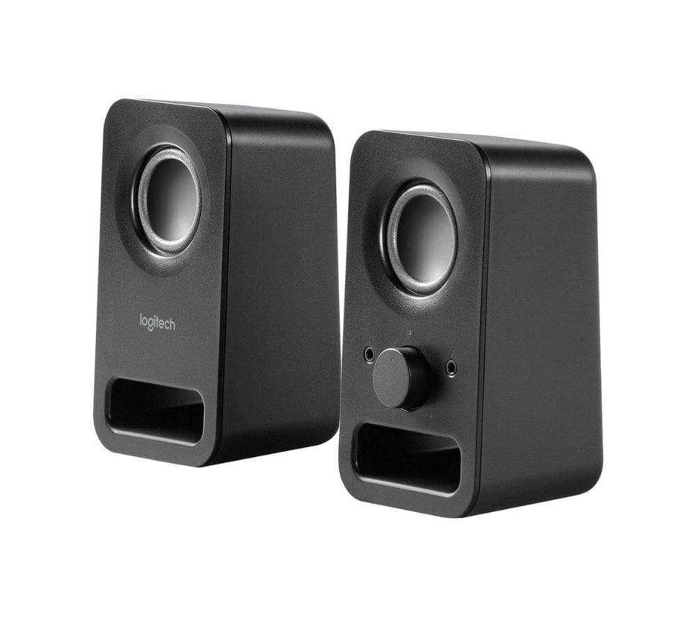 Logitech Z150 Multimedia Speakers | Компактные стереоколонки 3W RMS | Разъем для наушников | Midnight Black