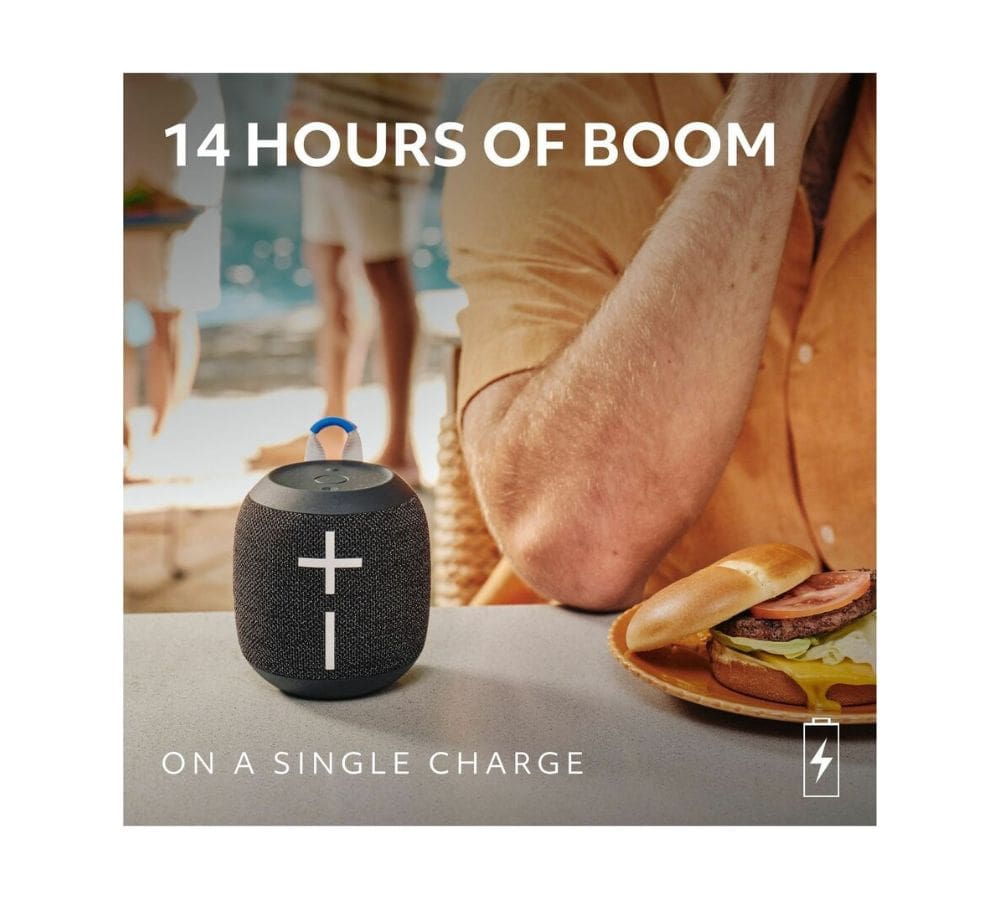 Ultimate Ears WONDERBOOM 4 | Портативная Bluetooth-колонка | 360° Звук | Водонепроницаемая | Плавающая | Black - Image 4
